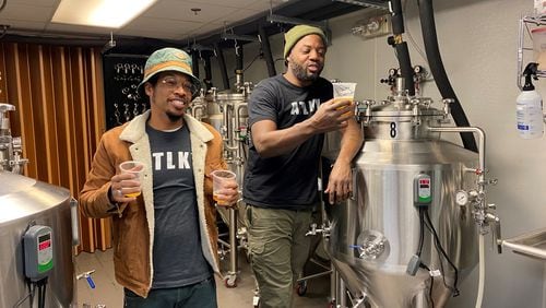 Atlantucky Brewing founders Skinny DeVille and Fish Scales are members of the Southern hip-hop group Nappy Roots. Bob Townsend for The Atlanta Journal-Constitution