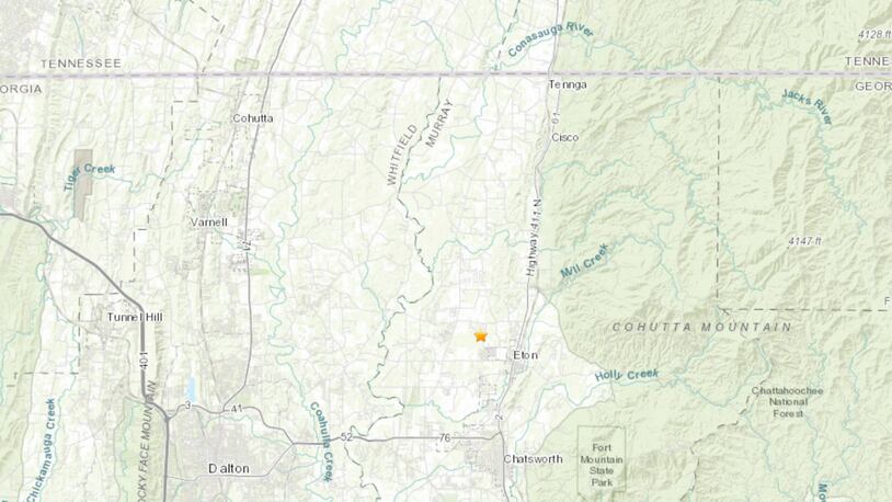 There was a 2.2-magnitude earthquake Saturday morning in Murray County.