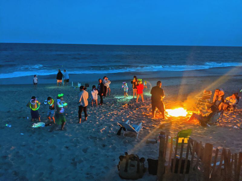 Beach bonfires all year long are a popular pastime on North Carolina's Outer Banks. 
Courtesy of Josh Green 
