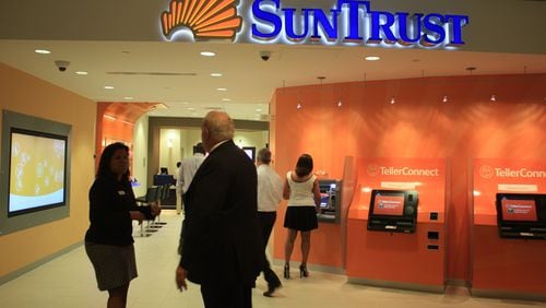 Gallery of SunTrust’s automated safe deposit box system.