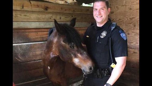 Police found a missing horse wandering in an Alpharetta neighborhood this weekend. It was briefly kept at Wills Park before it was reunited with its owners.