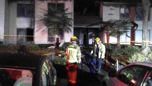 Investigators said the fire displaced 26 residents of the Las Palmas apartment complex.