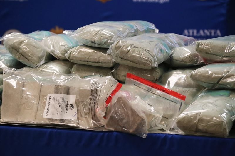 This is a small portion of the heroin that federal agents recently seized in Atlanta.