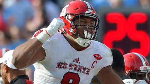 North Carolina State’s Bradley Chubb could get drafted as high as No. 3 overall.