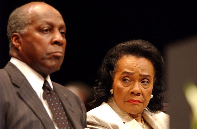 Vernon Jordan, born in 1935 at Grady, former president of the Urban League and close adviser to former President Bill Clinton, died March 1 at age 85. Here, he's shown with Coretta Scott King at former mayor Maynard Jackson's funeral in 2003.