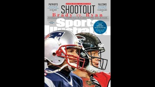 Tom Brady and Matt Ryan grace cover of the Sports Illustrated Super Bowl preview edition.