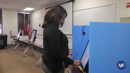 Georgia voting machine
