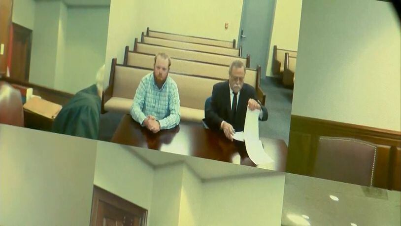 Travis McMichael in court on June 4