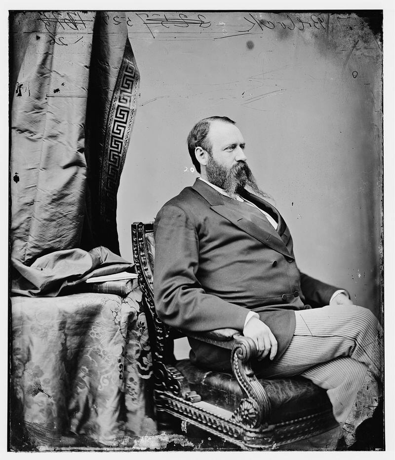 Rufus Bullock (1834-1907) was Georgia's first Republican governor (1868-71) and a staunch supporter of African American equality. Photo: Library of Congress.