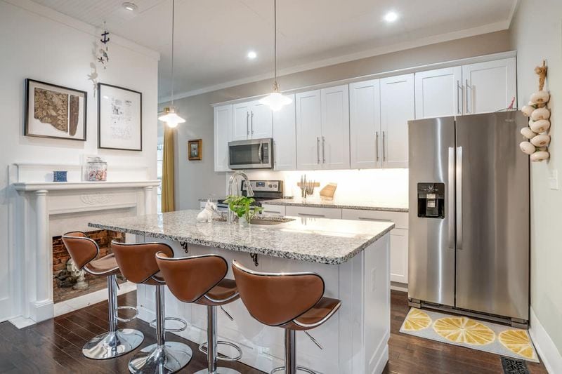 This remodeled, 117-year-old bungalow is two blocks from historic Marietta Square.