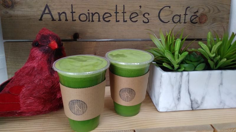 Pressed juices, salads, sandwiches and more are available at Antoinette's Cafe in Buford.