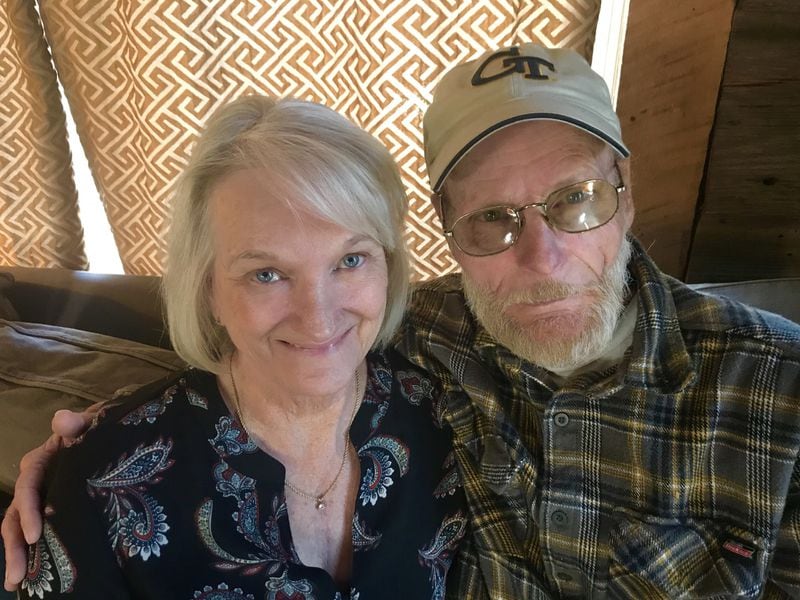LaNelle and Perry Holland, shown at their home in Whitesburg, quickly went from being on a blind date to getting married. “We just clicked,” she said. HELENA OLIVIERO / HOLIVIERO@AJC.COM