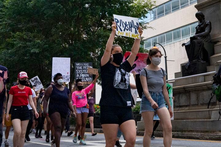 PHOTOS: Protesters gather in Atlanta over Friday’s police shooting