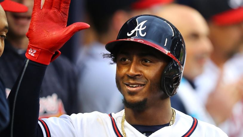 Ozzie Albies shows out for family on opening day