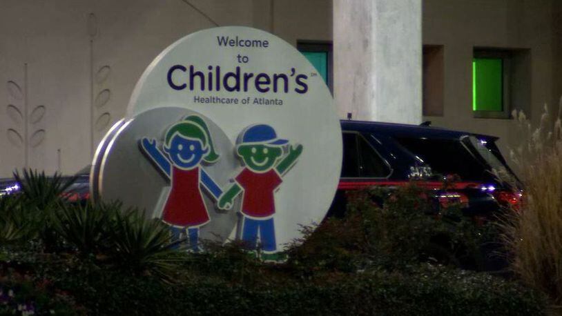 The child was rushed to Children's Healthcare of Atlanta at Scottish Rite in critical condition Monday night.