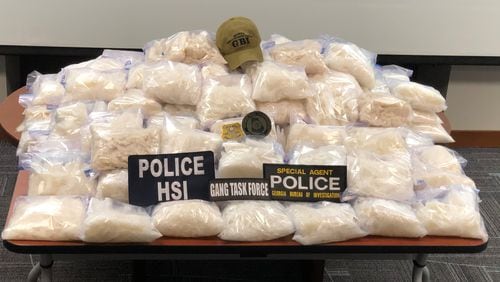 Authorities seized more than $1.7 million worth of methamphetamine following a nine-month trafficking investigation across the state.