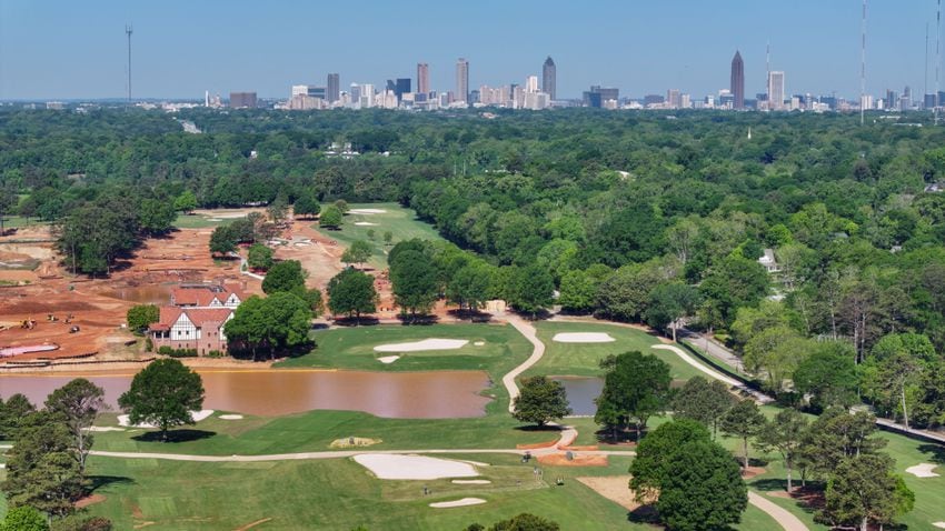 Ongoing renovation at East Lake Golf Course