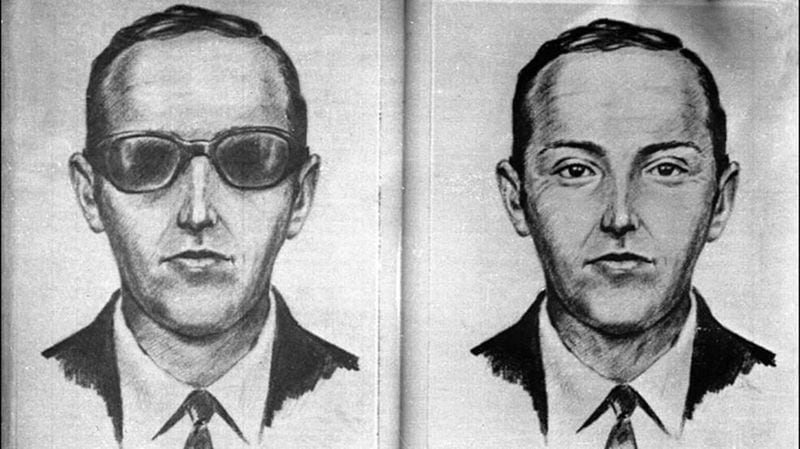 The FBI released these sketches of the infamous D.B. Cooper.