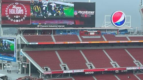 The Falcons are set to face the 49ers at Levi's Stadium on Dec. 19, 2021. (By D. Orlando Ledbetter/dledbetter@ajc.com)