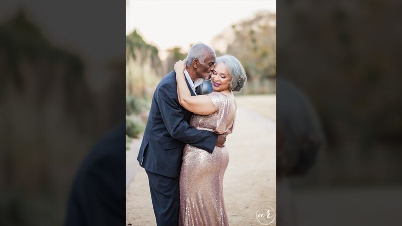 Marvin and Wanda Brewington have been married for 47 years. Her photographer daughter took glamorous photos to mark the occasion.