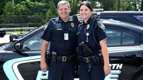 Eric Mistretta and his sister, Michelle Mistretta, both work for the Acworth police department.