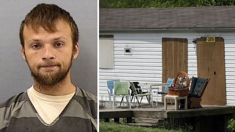 Michael Lee Cummins, 25, of Westmoreland, Tennessee, is accused of killing six people found beaten to death in this home Saturday, April 27, 2019, including his parents, uncle and a 12-year-old girl. Cummins is also charged in the death of a seventh person found beaten to death in her home that same day, as well as that of a man whose headless body was found near his cabin just outside Westmoreland April 17, 2019.