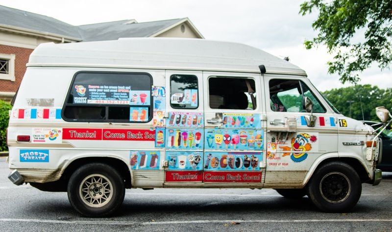 Solomon Noble’s ice cream truck is a 1983 Chevrolet G-Series van — the same model and year as the original A-Team van. CONTRIBUTED BY HENRI HOLLIS