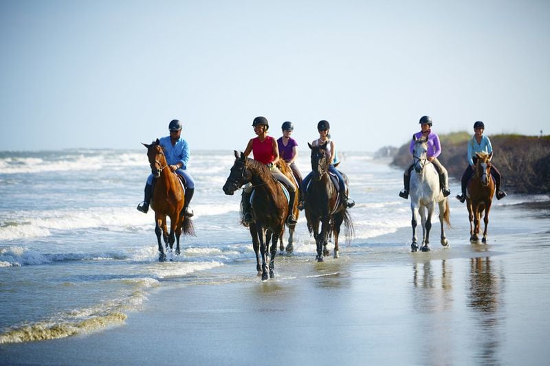 Seabrook Island visitors enjoy horseback riding on the beach. CONTRIBUTED BY SEABROOK ISLAND EQUESTRIAN CENTER