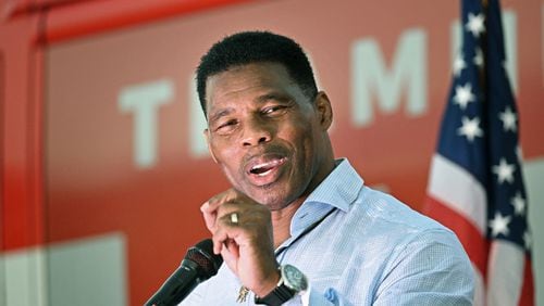 The turning point in Republican U.S. Senate hopeful Herschel Walker's campaign was his Oct. 14 debate with Democratic U.S. Sen. Raphael Warnock. Walker trained hard for the event, including watching previous debates -- including Warnock's showdown with Kelly Loeffler during the 2021 U.S. Senate runoffs -- like it was game-day film. (Hyosub Shin / Hyosub.Shin@ajc.com)