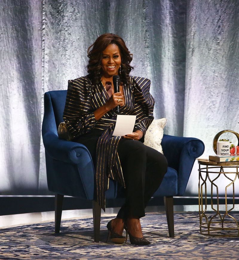 Former first lady Michelle Obama will make an Atlanta stop on her "Becoming" book tour