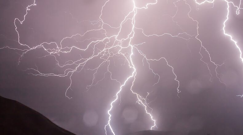 Stock photo of lightning.