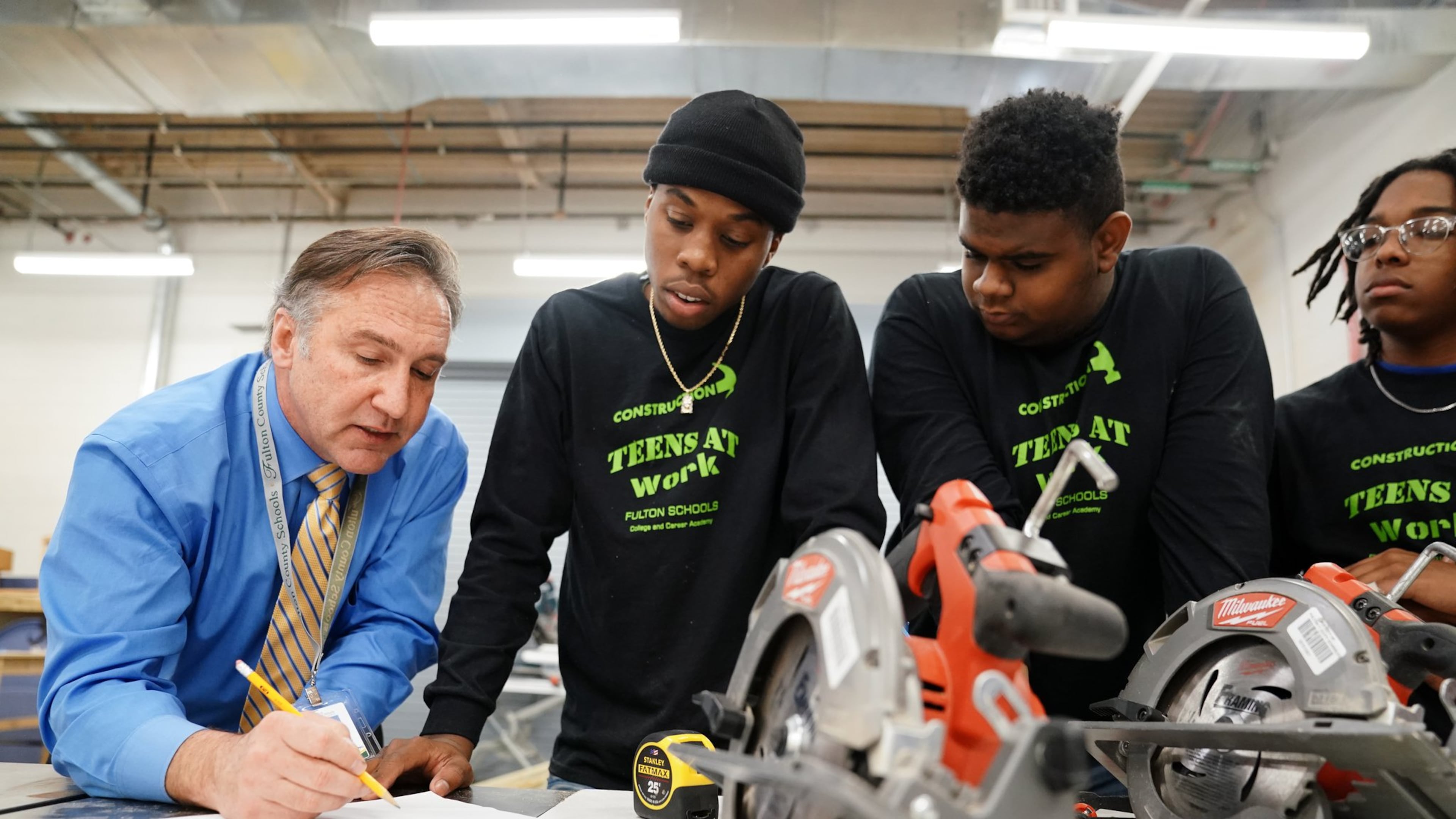 Fulton County Schools Superintendent Mike Looney (left) said declining birth rates, rising housing costs and demographic changes have led to fewer students in Fulton classrooms. (AJC 2020)