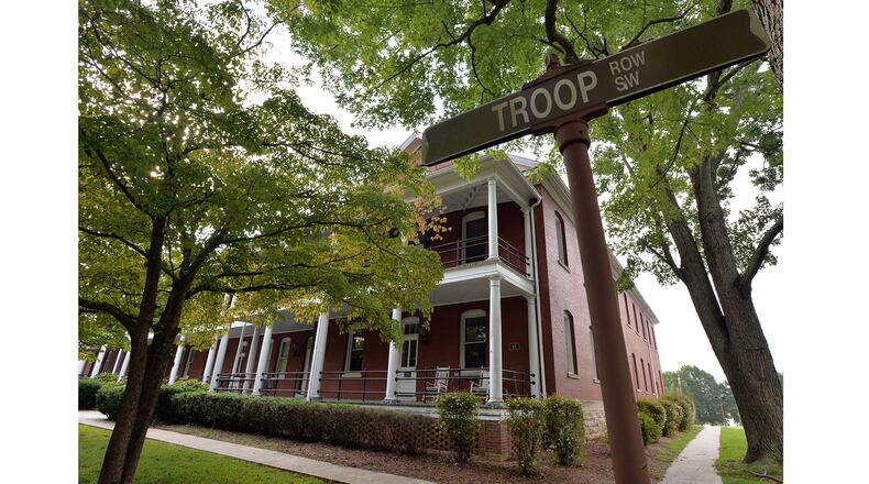 Fort McPherson features historic buildings such as Hodges Hall.