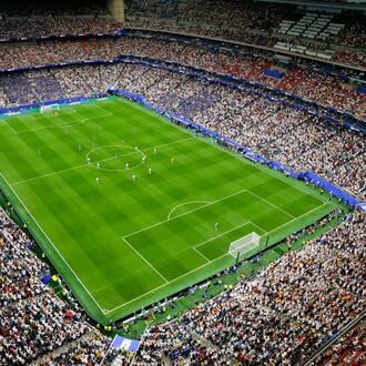 The pitch is seen in this general view during the World Cup Group E soccer match between Germany and Curacao in Houston, Sunday, June 14, 2026. (AP Photo/Michael Wyke)