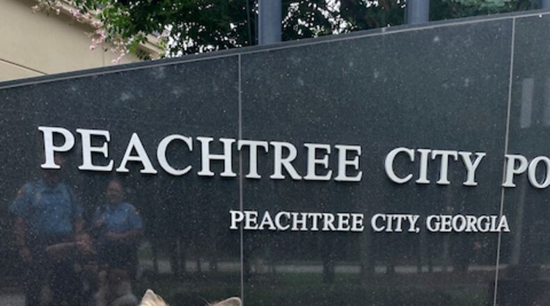 Tilly, a 5-year-old collie, has joined the Peachtree City Police Auxiliary as a therapy dog. Courtesy Peachtree City Police