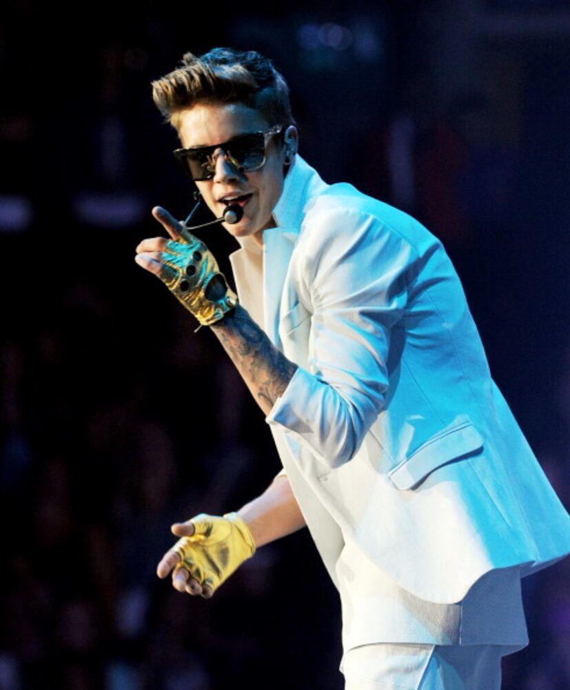Justin Bieber at the Staples Center