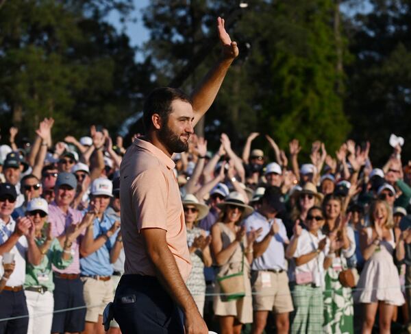 Scottie Scheffler after winning his second Masters.
