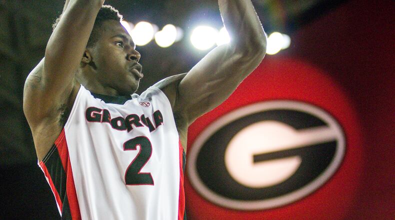 Georgia sophomore guard Jordan Harris is averaging 3.5 points and 2.1 rebounds per game.