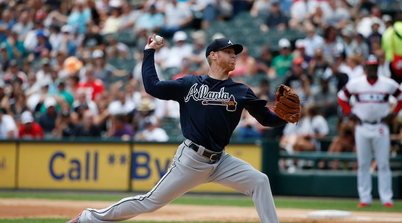 Braves pitcher Mike Foltynewicz lost an arbitration case against the Braves on Saturday. (AP Photo/Nam Y. Huh)