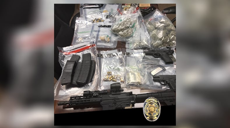 Authorities said these are the items seized during a bust in Forsyth County.
