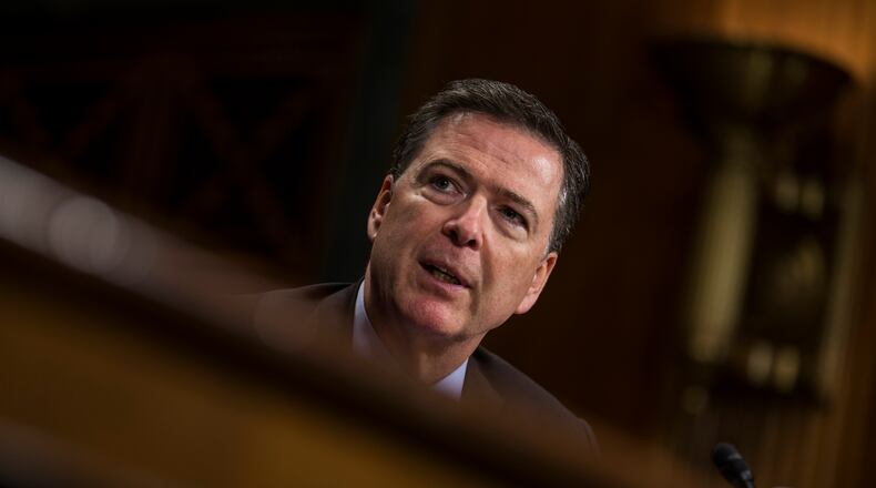 WASHINGTON, DC - MAY 03: Director of the Federal Bureau of Investigation, James Comey testifies in front of the Senate Judiciary Committee during an oversight hearing on the FBI on Capitol Hill May 3, 2017 in Washington, DC. Comey is expected to answer questions about Russian involvement into the 2016 presidential election. (Photo by Zach Gibson/Getty Images)
