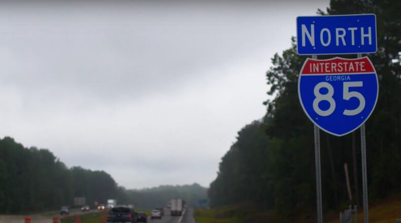 The Georgia Department of Transportation says both northbound lanes of I-85 at Exit 129 near Braselton will be open by noon Friday. (Courtesy GeorgiaDOT)