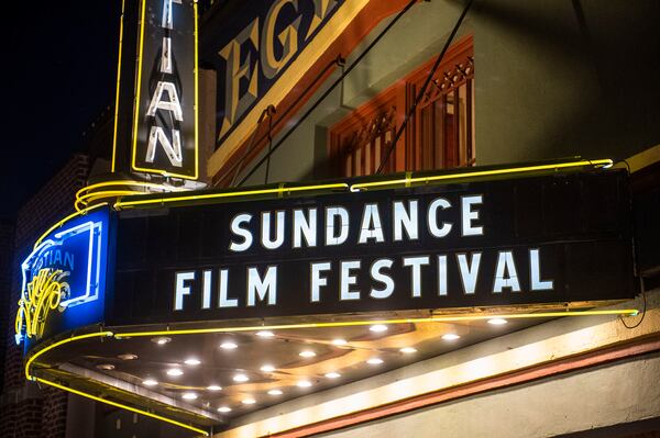 The marquee of the Egyptian Theatre appears during the Sundance Film Festival, Jan. 28, 2020, in Park City, Utah. The Sundance Institute started to explore the possibility of other U.S. locations to host the independent film festival starting in 2027, the organization said Wednesday, April 17, 2024. (Photo by Arthur Mola/Invision/AP, File)
