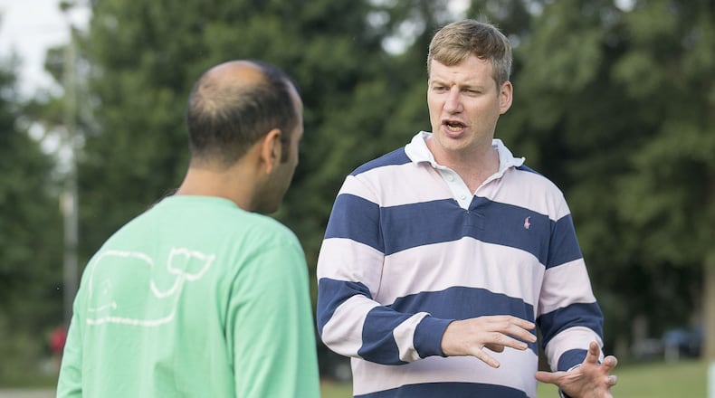 Indiana prosecutors dropped a theft charge against Atlanta Balloon Glow director Ricky Garvie (right), who staged a hot air balloon event in Piedmont Park in early August. ALYSSA POINTER / ALYSSA.POINTER@AJC.COM
