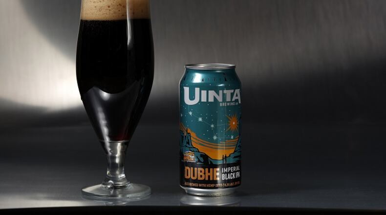 Uinta Brewing's Dubhe, from Salt Lake City, Utah, is an imperial black IPA made with hemp seed. (E. Jason Wambsgans/Chicago Tribune/TNS)