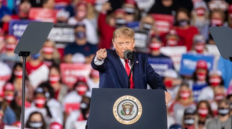 President-elect Donald Trump added nearly 200,000 more votes in Georgia than he drew in 2020. (Alyssa Pointer/The Atlanta Journal-Constitution)