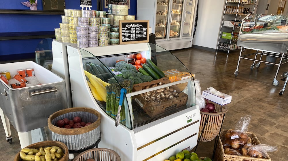 With a selection of wines, locally grown produce, charcuterie, cheese and pantry products, Kathleen’s Catch is a one-stop shop for finer dining at home. Ligaya Figueras/ligaya.figueras@ajc.com