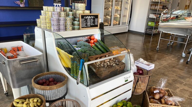 With a selection of wines, locally grown produce, charcuterie, cheese and pantry products, Kathleen’s Catch is a one-stop shop for finer dining at home. Ligaya Figueras/ligaya.figueras@ajc.com