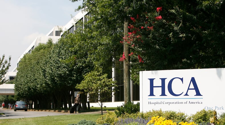 Hospital Corporation of America headquarters in Nashville, Tenn., Monday, July 24, 2006.  HCA board members have approved a deal to be purchased by a group of investors for about $21.3 billion and is recommending it to its shareholders. (AP Photo/John Russell)