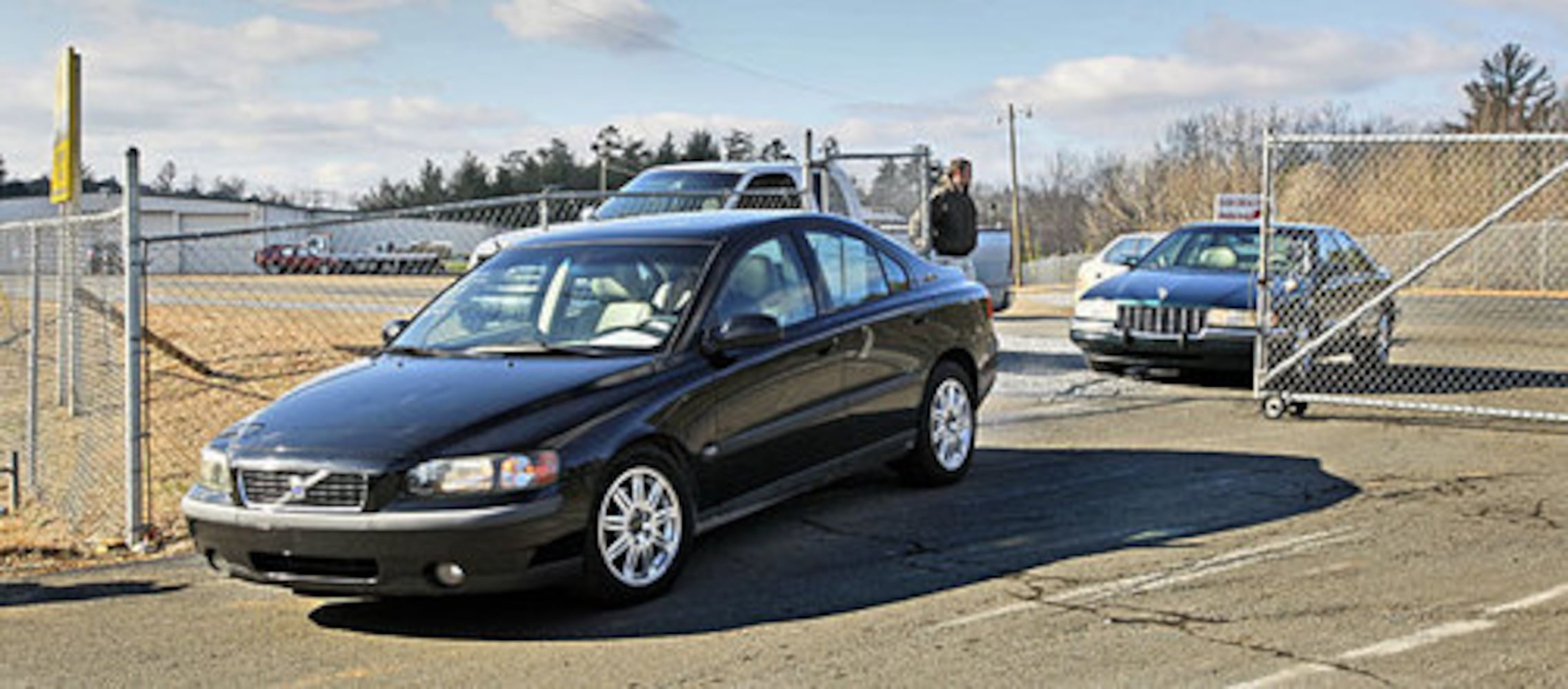 Auto auction site of car crash